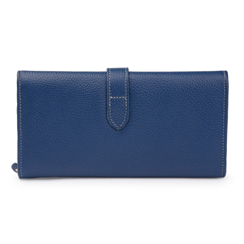 Leather Trifold Wallet - Red Verified Leather