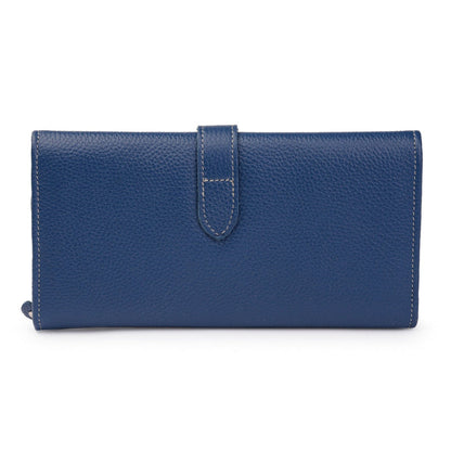 Leather Trifold Wallet - Red Verified Leather