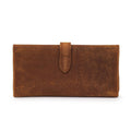 Leather Trifold Wallet - Orange