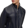 Black Bomber Leather Jacket