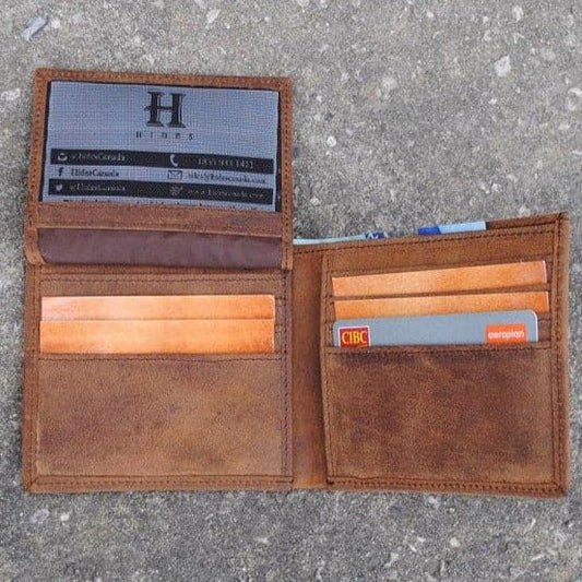 Lumber Bi-Fold ID - Brown Verified Leather