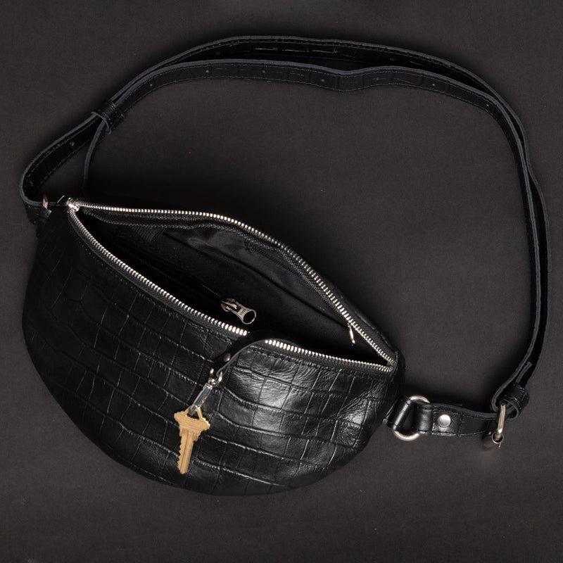 Nexus Leather Belt Bag-Antique Brown Verified Leather