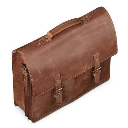 Complete Leather Briefcase 17" Verified Leather