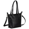 Crossbody Leather Tote - Saddle Dark