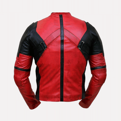 Red Leather Jacket Mens Riding Jacket