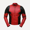 Red Leather Jacket Mens Riding Jacket