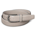 Single-Stitch Leather Belt - Black