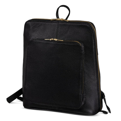 Tech Leather Backpack - Red