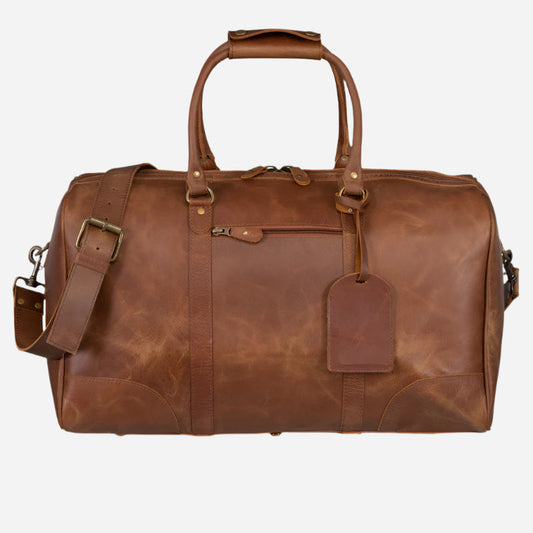 Tourist 50L Leather Duffle Verified Leather