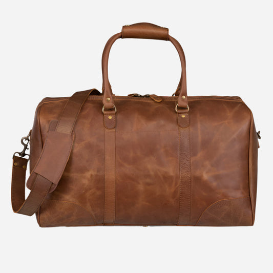 Tourist 50L Leather Duffle Verified Leather