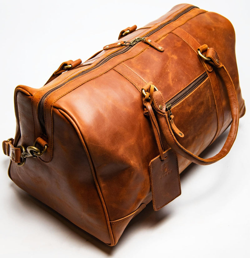 Tourist 60L Leather Duffle Verified Leather