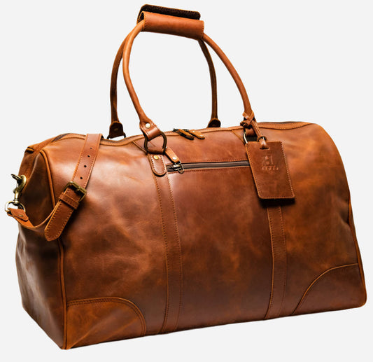 Tourist 60L Leather Duffle Verified Leather