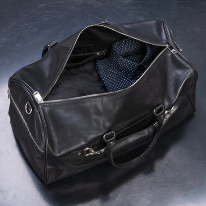 Traveler 45L Leather Duffle Verified Leather