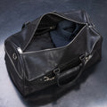 Traveler 45L Leather Duffle - Black