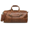 Traveler 45L Leather Duffle - Saddle Brown