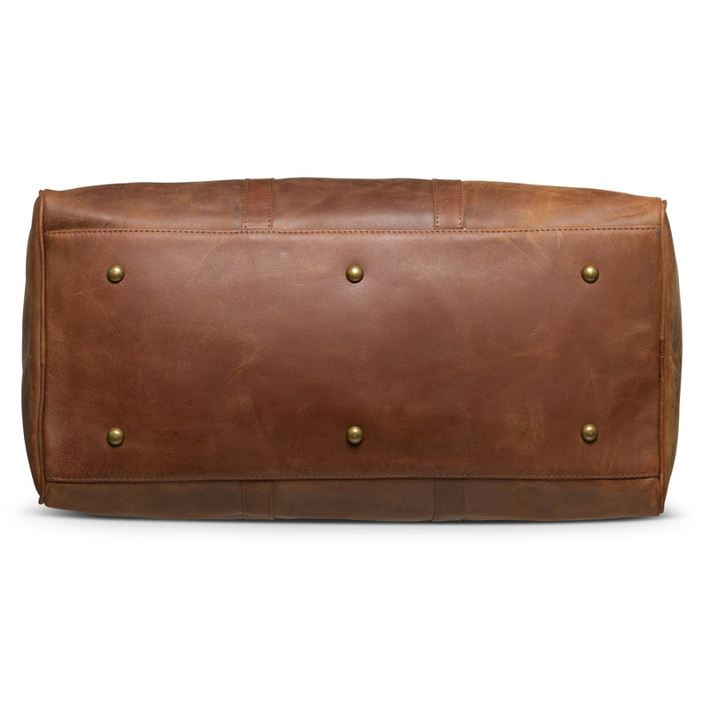 Traveler 45L Leather Duffle - Antique Brown Verified Leather