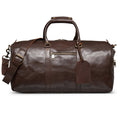 Traveler 45L Leather Duffle - Antique Brown