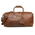 Traveler 45L Leather Duffle - Antique Brown