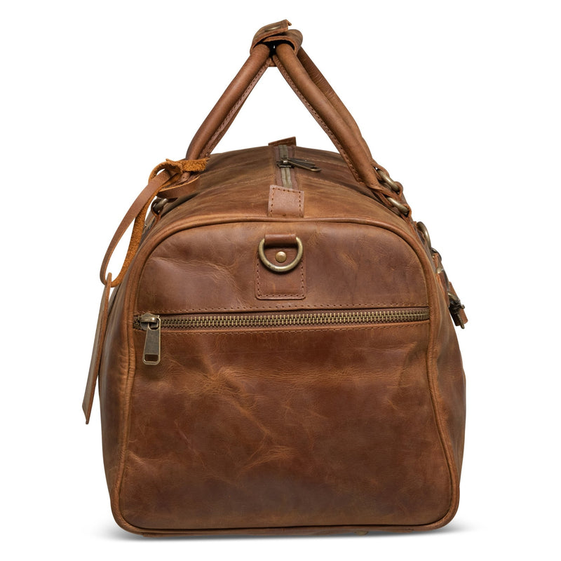 Traveler 45L Leather Duffle Verified Leather