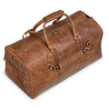 Traveler 45L Leather Duffle - Antique Brown