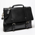 Urban Leather Messenger - Black