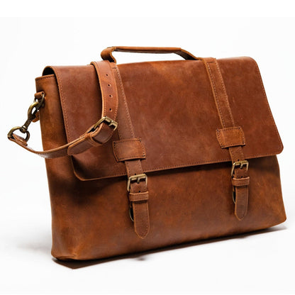 Urban Leather Messenger - Black Verified Leather