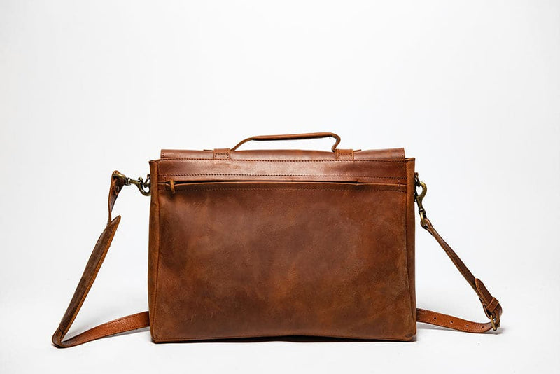Urban Leather Messenger - Brown Verified Leather