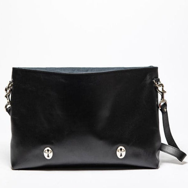Urban Leather Messenger - Black Verified Leather