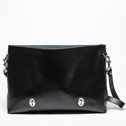 Urban Leather Messenger - Black Verified Leather