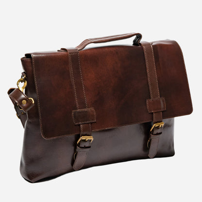 Urban Leather Messenger - Brown Verified Leather