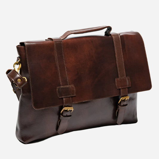 Urban Leather Messenger - Brown Verified Leather