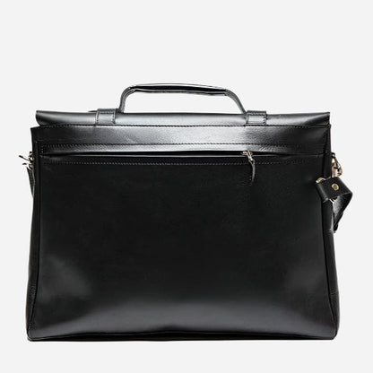 Urban Leather Messenger - Black Verified Leather