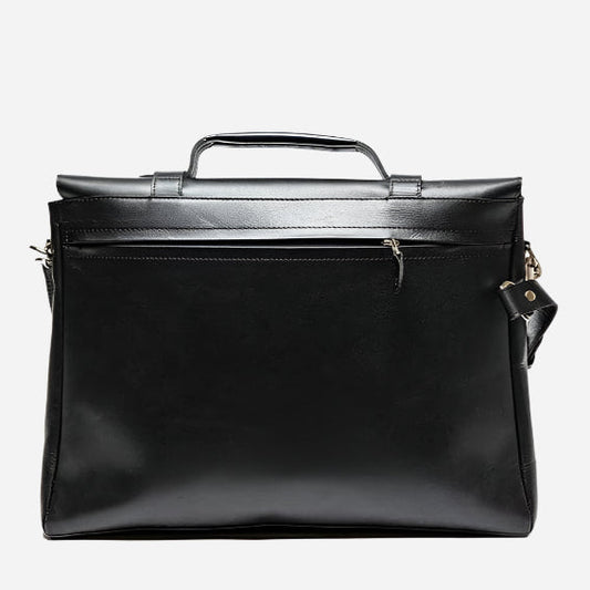 Urban Leather Messenger - Black Verified Leather