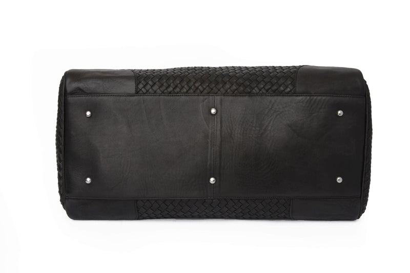 Woven Leather Duffle 50L Verified Leather