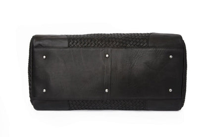 Woven Leather Duffle 50L Verified Leather