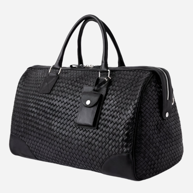 Woven Leather Duffle 50L Verified Leather
