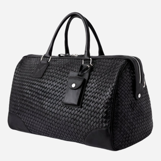 Woven Leather Duffle 50L Verified Leather