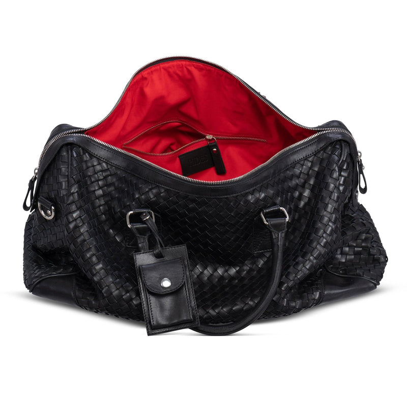 Woven Leather Duffle 50L Verified Leather